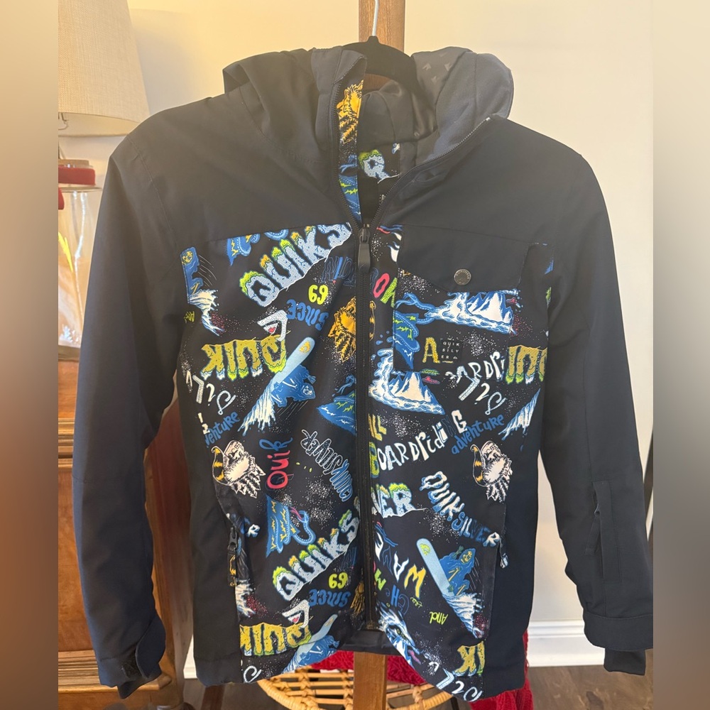 Quicksilver kids snowball ski jacket size 10/M